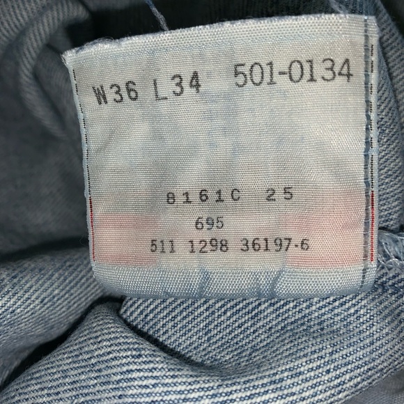 MENS VINTAGE 501 LEVIS FADED BLUE DECEMBER 1998 0134 33 X 33 SUMMER SCHOOL - Picture 11 of 16